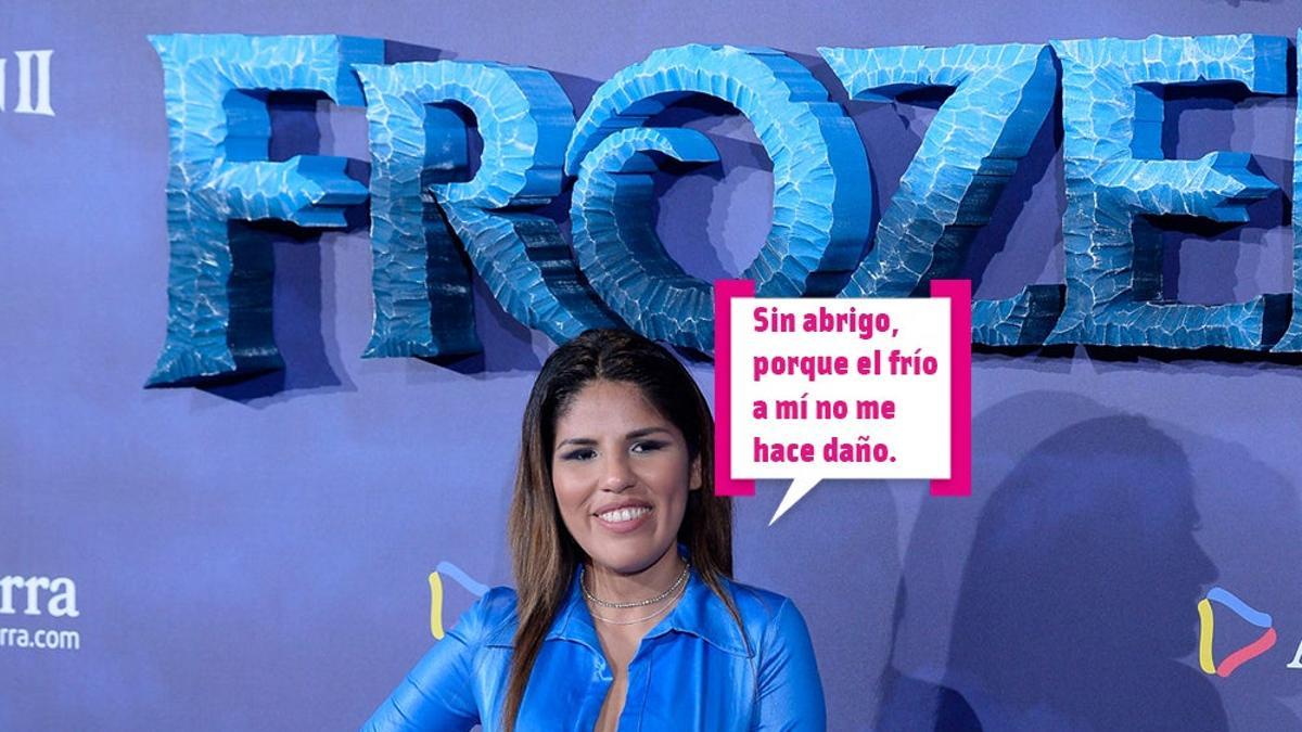 Isa Pantoja se viste de Elsa para el estreno de 'Frozen 2'