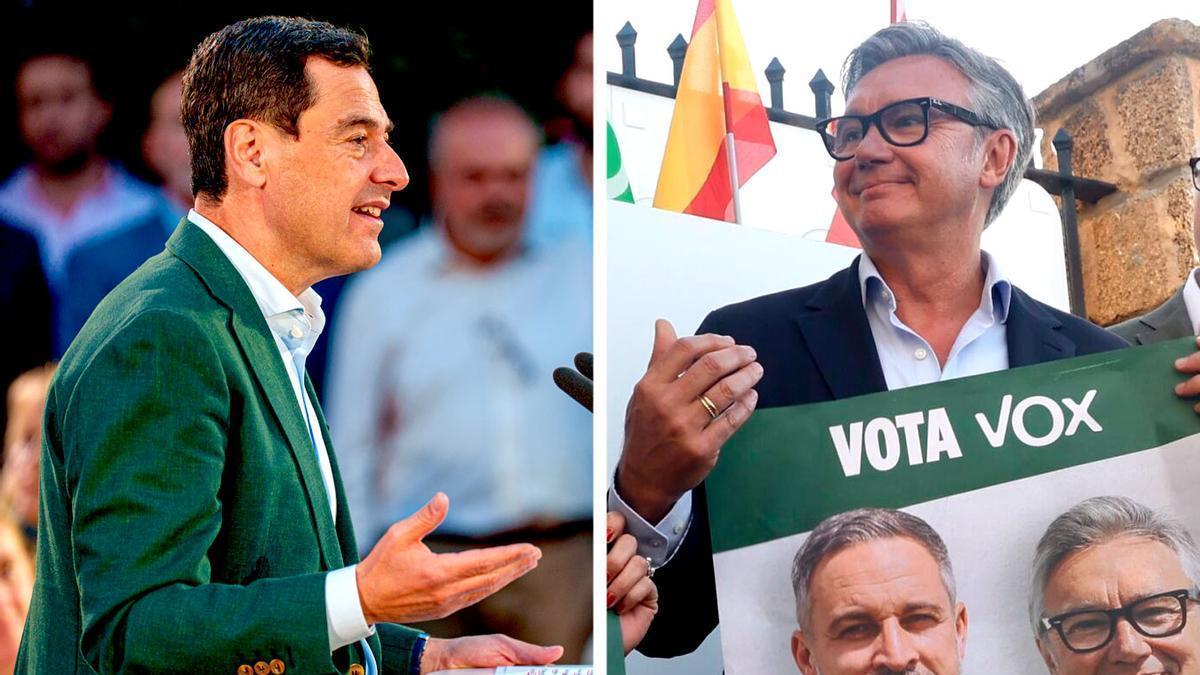 Juanma Moreno (izda.) y Manuel Gavira.