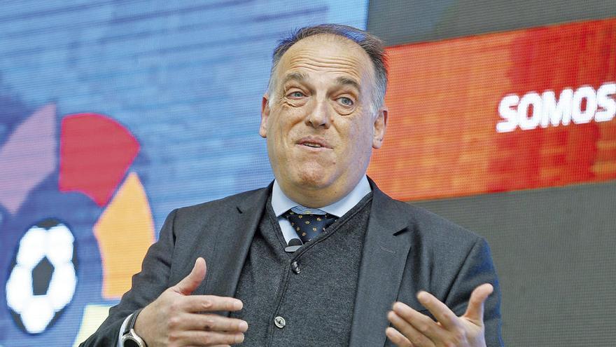 Javier Tebas, presidente de la Liga de Fútbol Profesional. // Efe