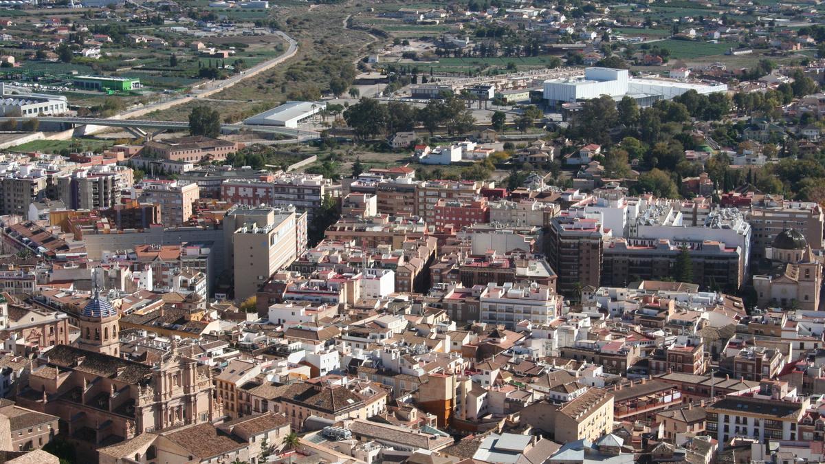 El casco antiguo de la ciudad desde el Castillo.