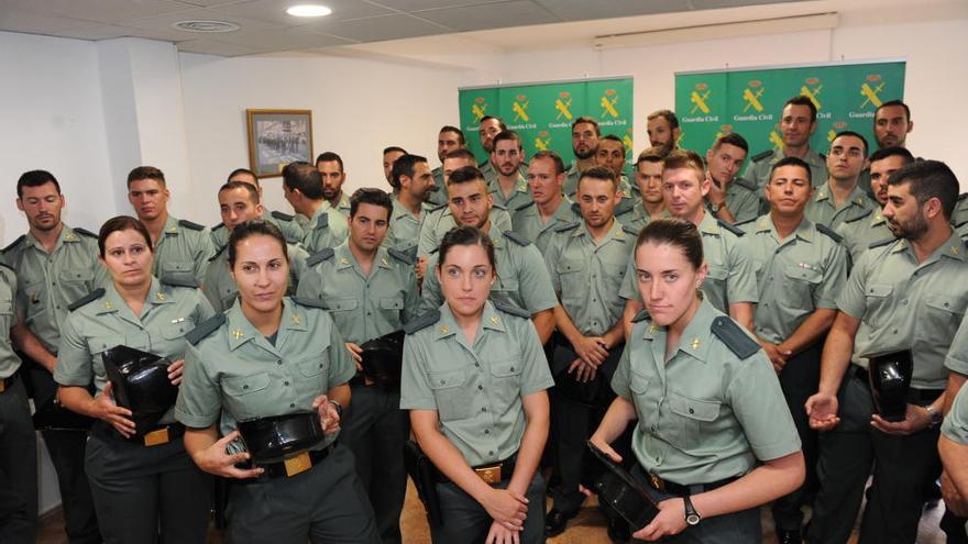 Cuarenta guardias civiles en prácticas se incorporaron a los cuarteles de la Región de Murcia en junio.