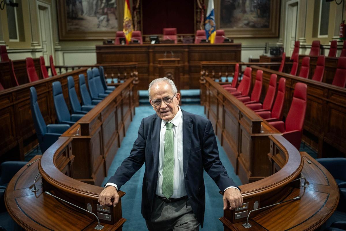 Daniel Cerdán en el Parlamento de Canarias