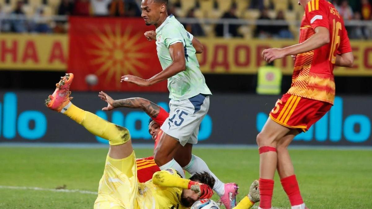 Dimitrievski no puede evitar la derrota de Macedonia del Norte ante Suiza