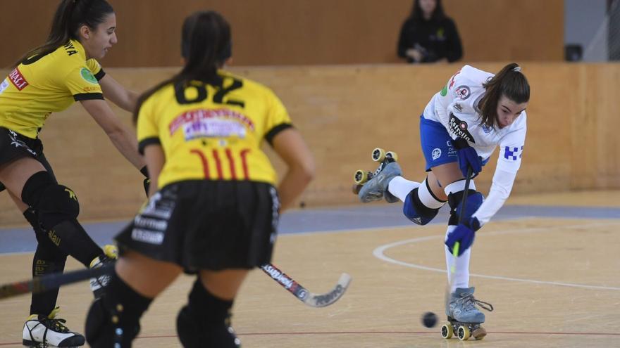 3-6 | Alba Garrote lidera el set del HC Coruña en la pista del Alcalá