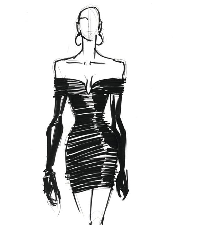 Así es el boceto del vestido negro de Schiaparelli que Beyoncé lució en los Premios Grammy 2021