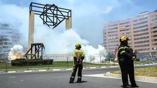 El rugido de la pólvora toma Garbinet en la última mascletà antes del inicio de las Hogueras