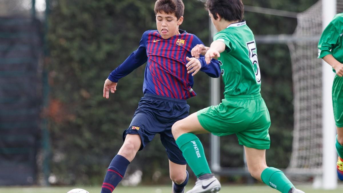 Cubarsí ya destacaba en el Alevín A del Barça