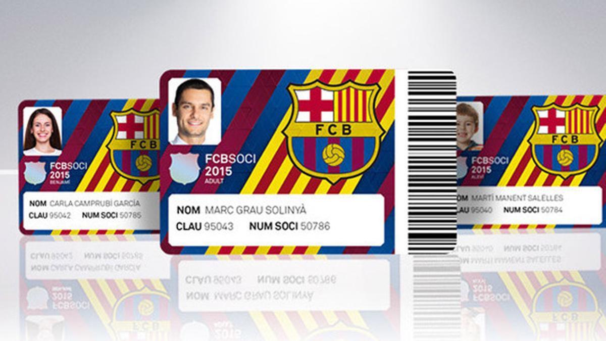 Así será el nuevo carnet de socio del Barça