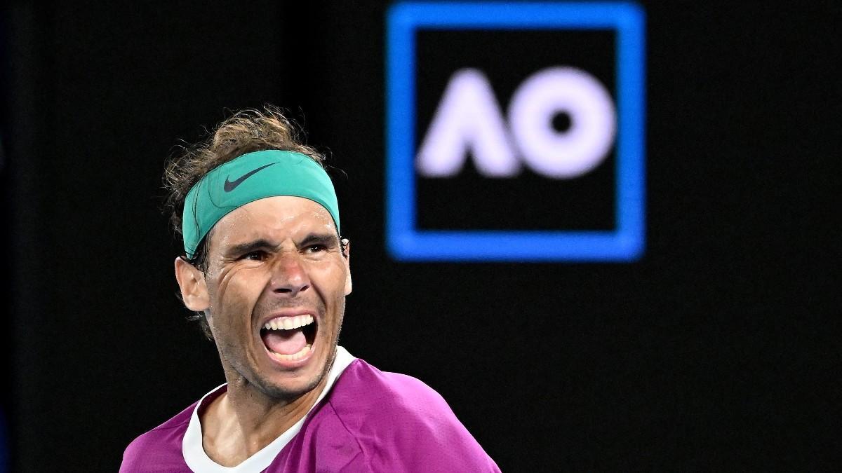 Nadal, durante su partido de semifinales