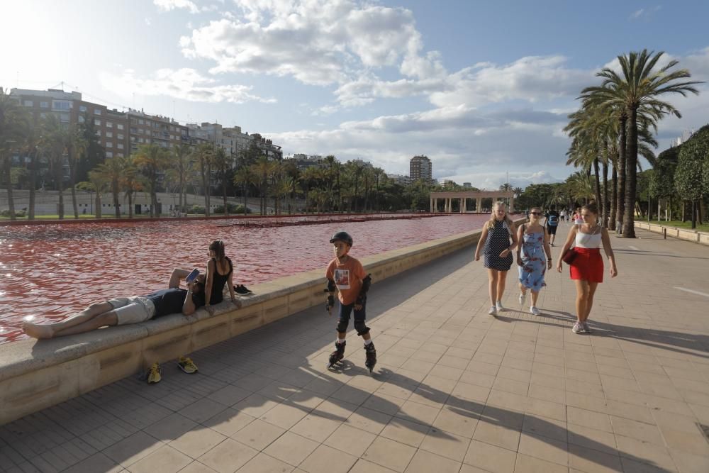 Cómo era y cómo es la fuente del Palau de la Música