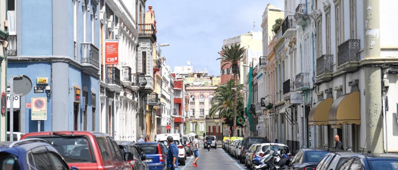 Tramo de la calle Perojo que será peatonalizado.