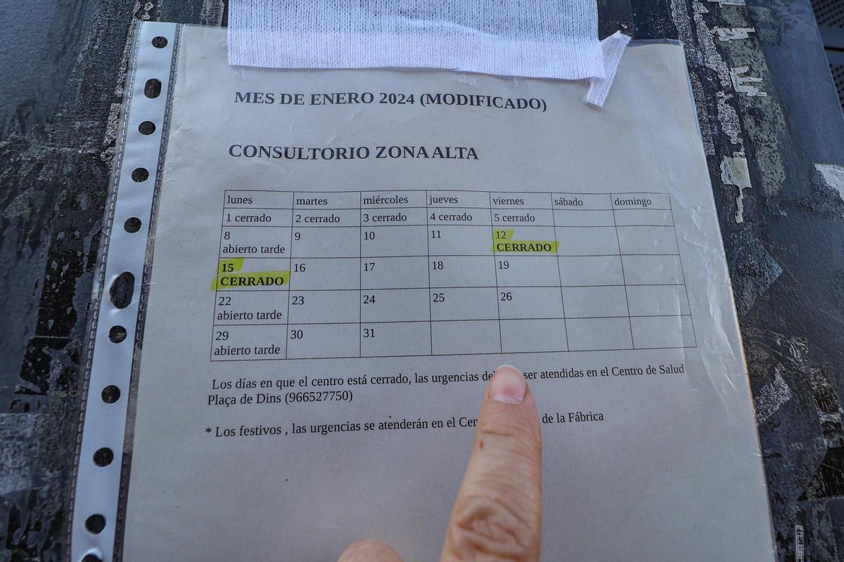 La falta de médicos impide abrir todos los días el consultorio de la Zona Alta La falta de médicos impide abrir todos los días el consultorio de la Zona Alta