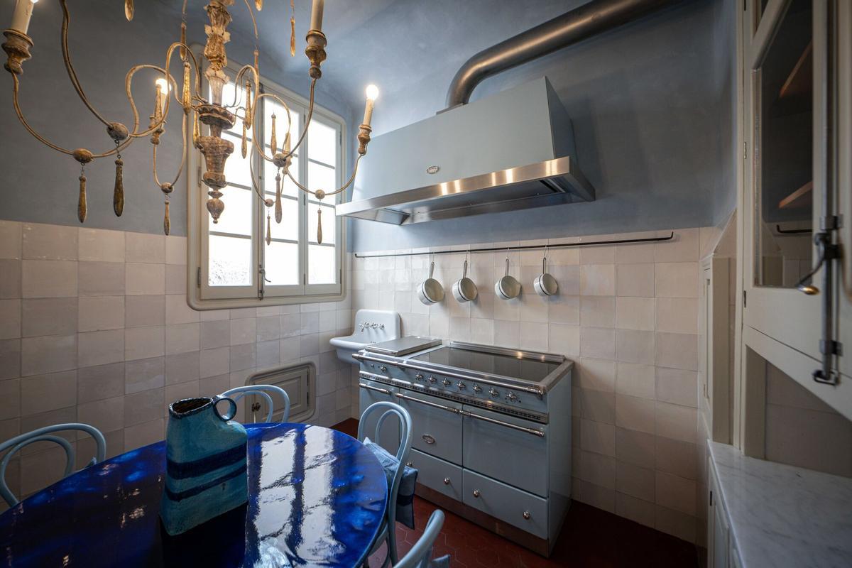 La cocina en el tercer piso de la Casa Batlló.