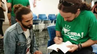 Cuando Pablo Iglesias se puso la camiseta verde contra el TIL