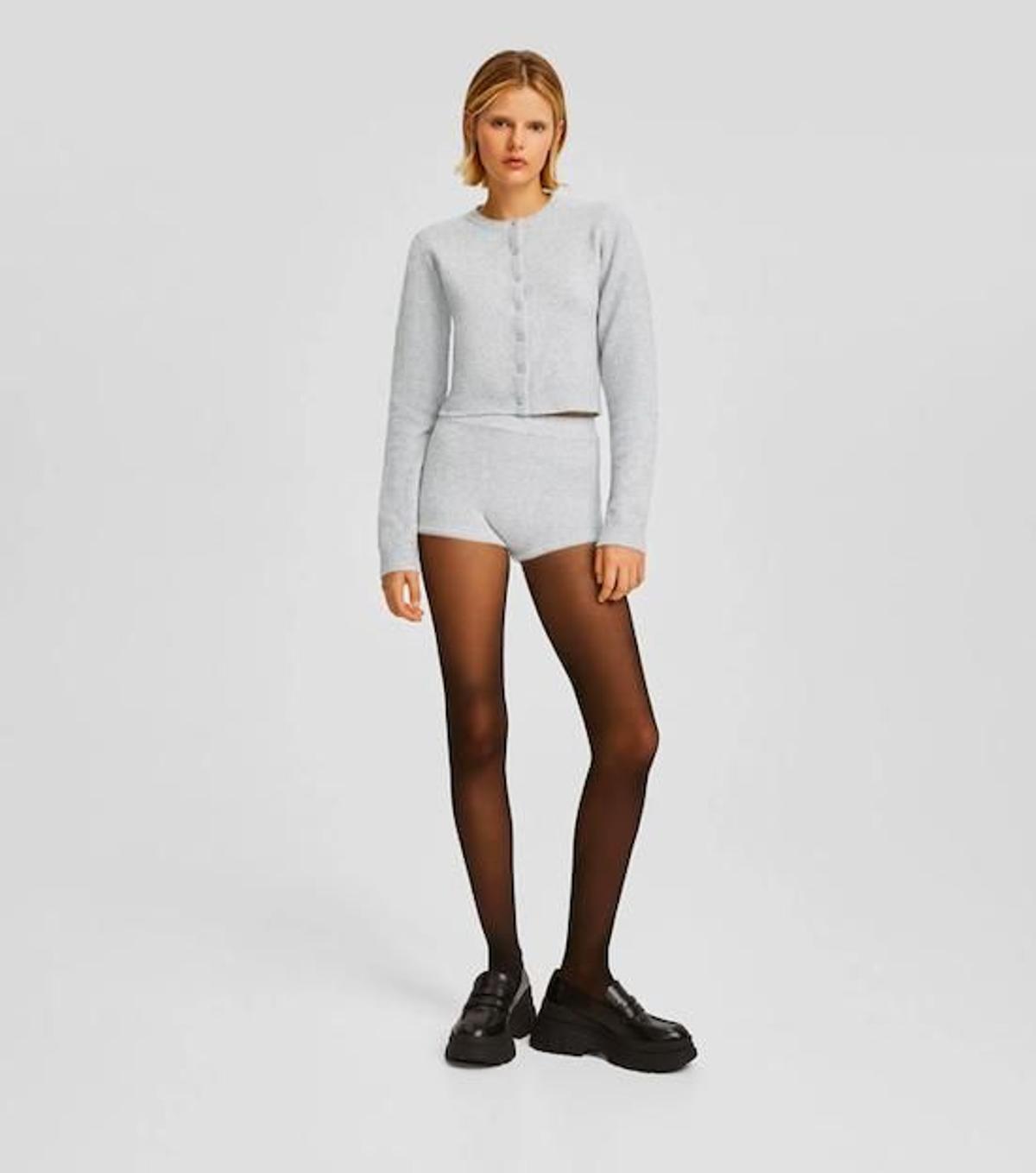 Conjunto de punto de Bershka