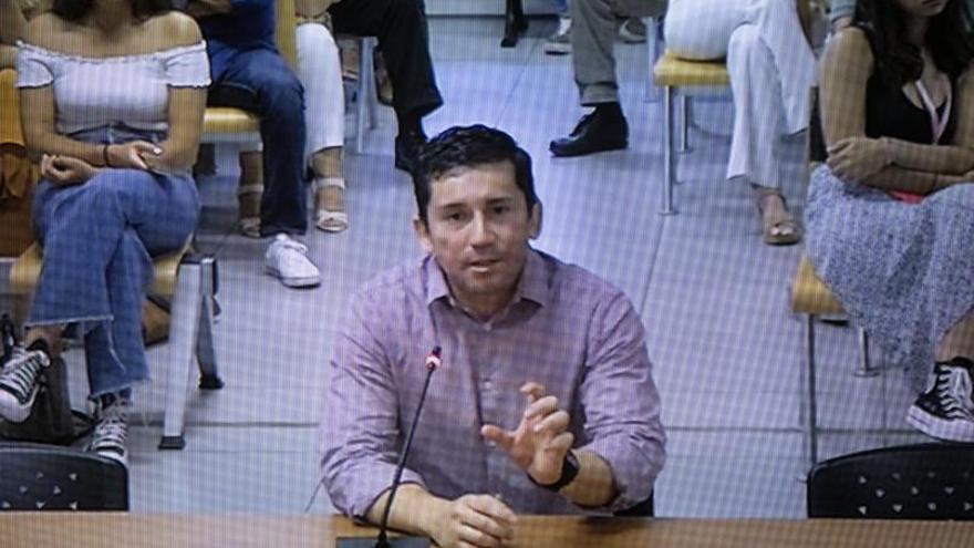 El asesino en serie Jorge Ignacio Palma Jacome, el día que declaró en el juicio.