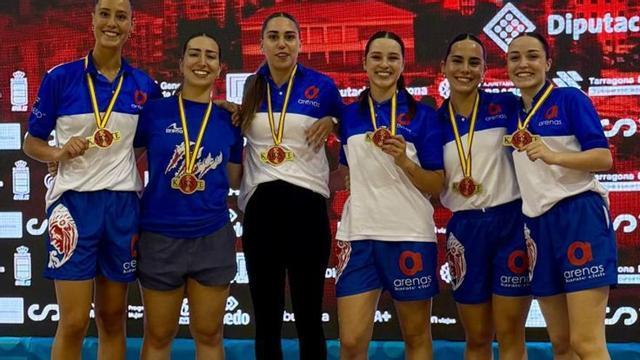 Integrantes del Club Deportivo Gimnasio Arenas, en Tarragona .