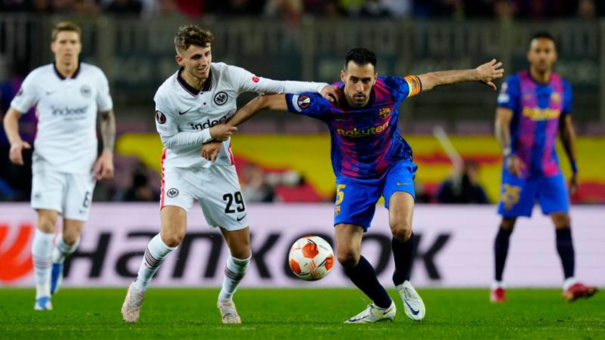 FC Barcelona - Eintracht de Frankfurt | El gol de Sergio Busquets