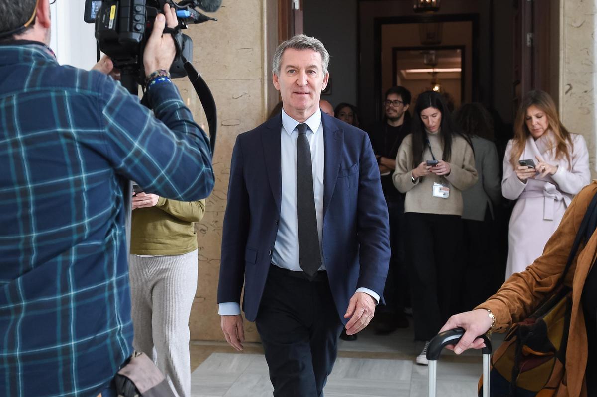 El presidente del Partido Popular, Alberto Núñez Feijóo.