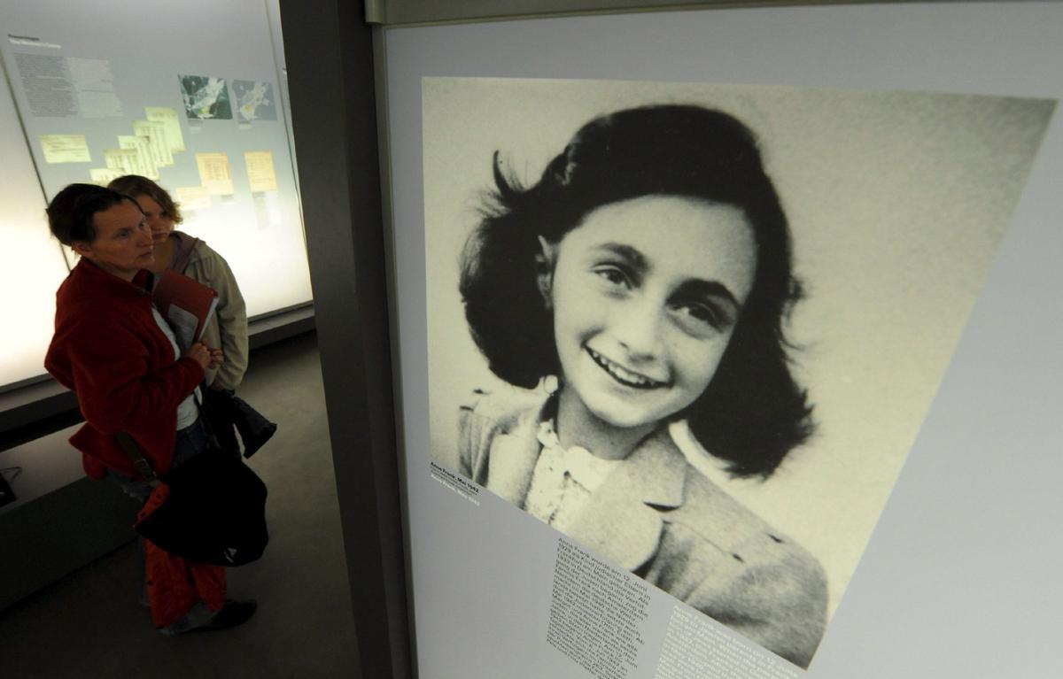 Imagen de Ana Frank, en la casa-museo de Bergen-Belsen (Alemania).