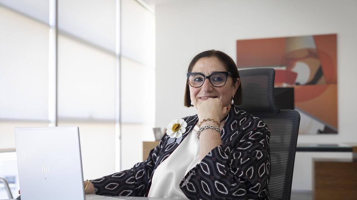María Isabel Moreno, en la sede corporativa de Consum.