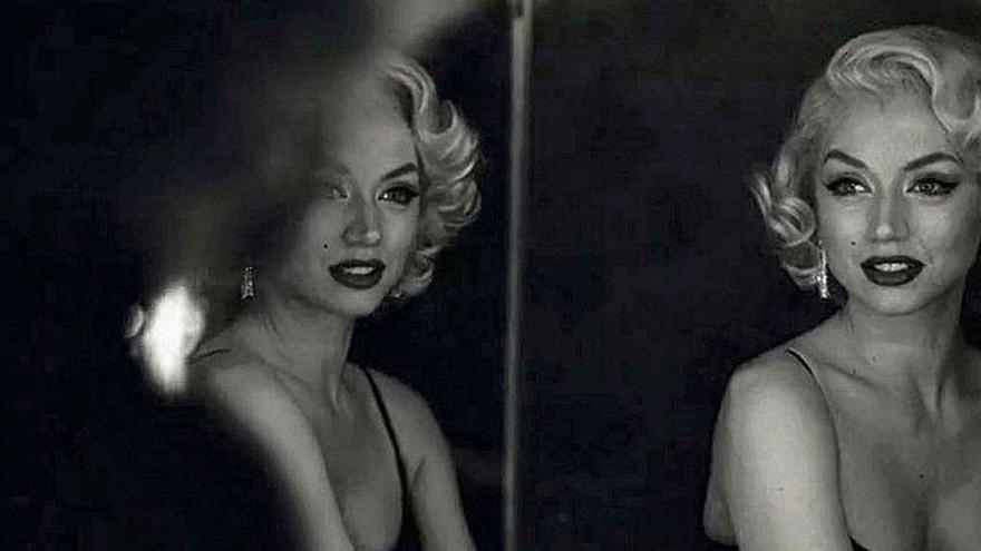 Ana de Armas, en una imagen como Marilyn Monroe.