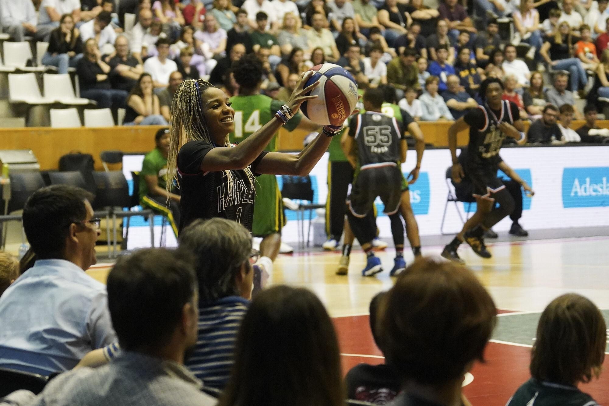 Girona. Fontajau partit dels Harlem Globetrotters