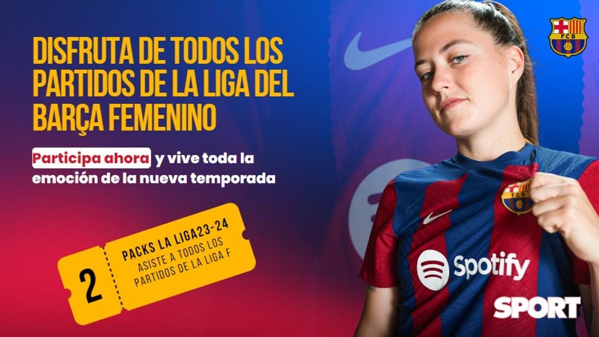 Sorteo 2 packs para disfrutar de todos los partidos de la Liga F como local de la temporada 2023/2024