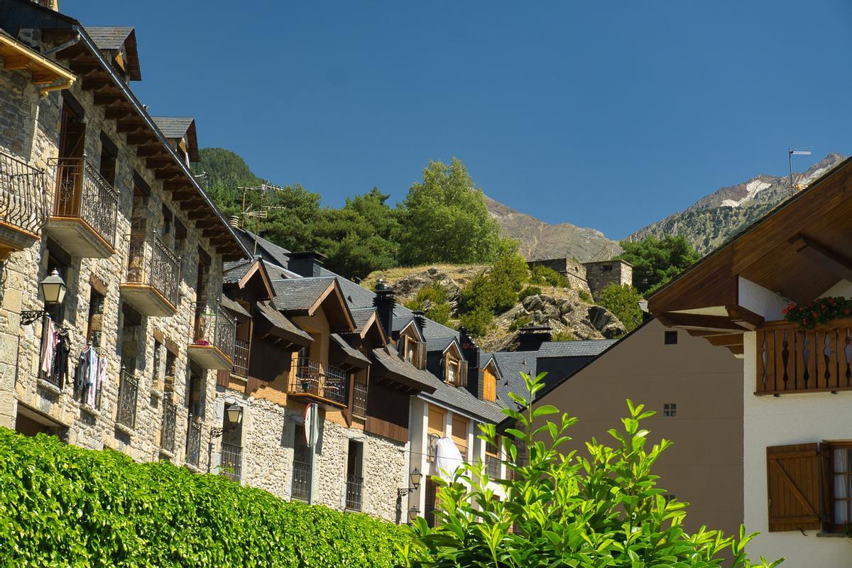 Casas de Sallent de Gállego, en Huesca
