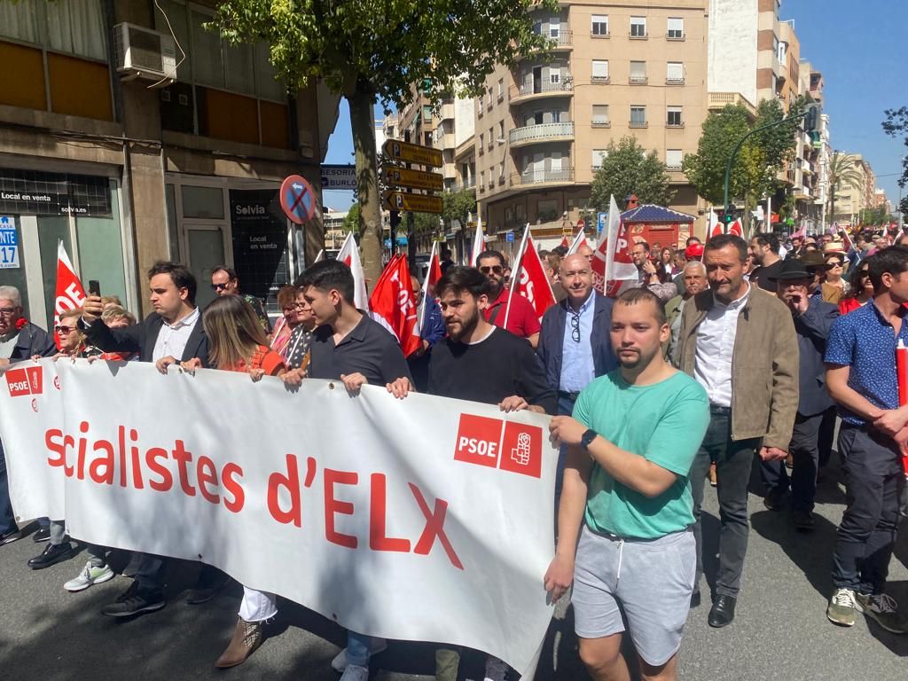 Elche recupera su manifestación por calles en el Día del Trabajador