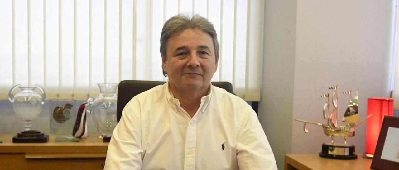 Agustín Ramos, en su despacho de Nueva Condomina.