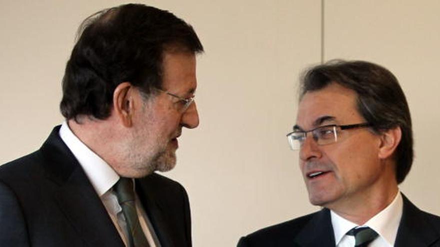 Rajoy y Mas, en un encuentro anterior.