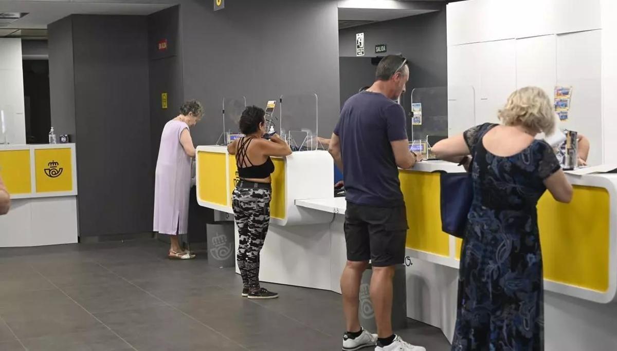 Imagen de archivo de una oficina postal