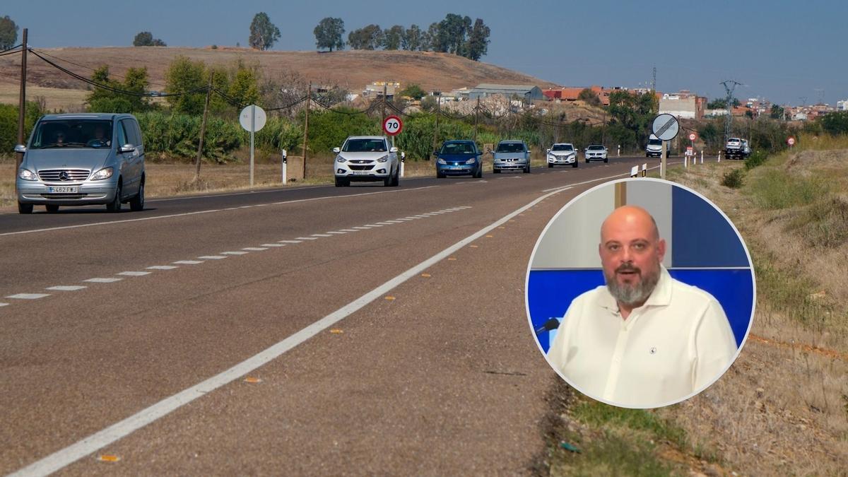 Naharro, presidente del PP de Badajoz, reclama que se complete el trazado íntegro de la conversión de la N-432 en la autovía A-81