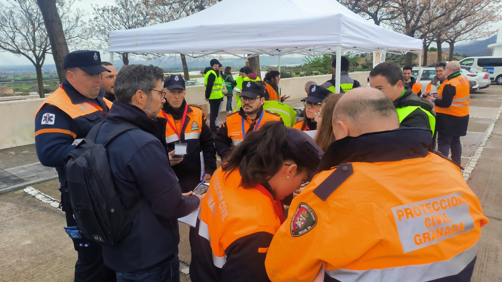 Los Dólmenes de Antequera acogen un simulacro de evacuación de bienes culturales