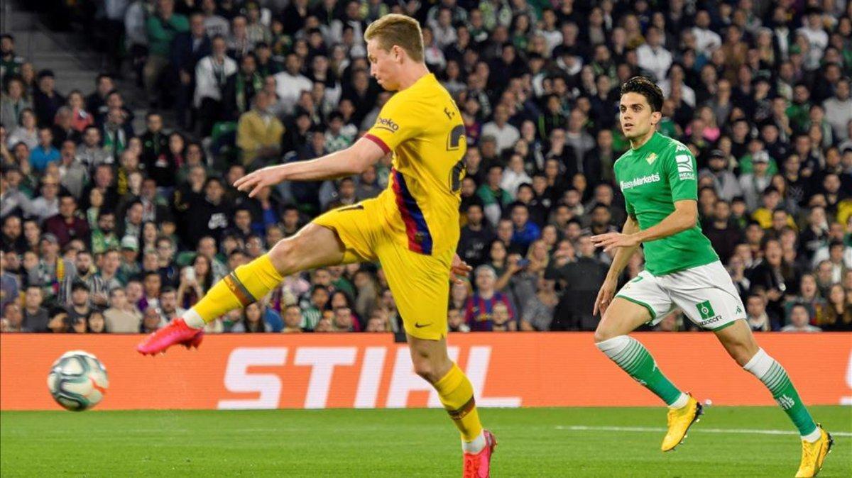 De Jong, en el partido ante el Betis