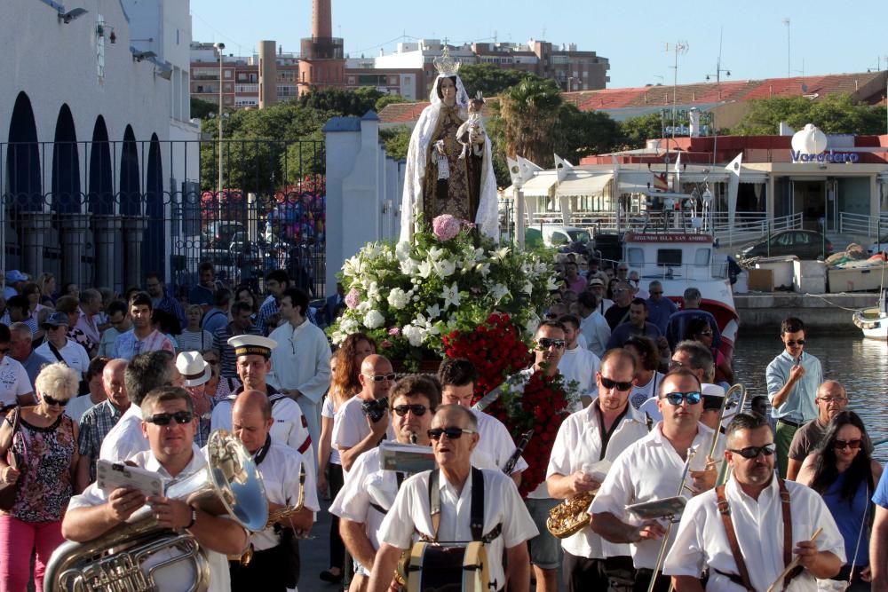 Procesión marítima de la Virgen del Carmen en Cartagena