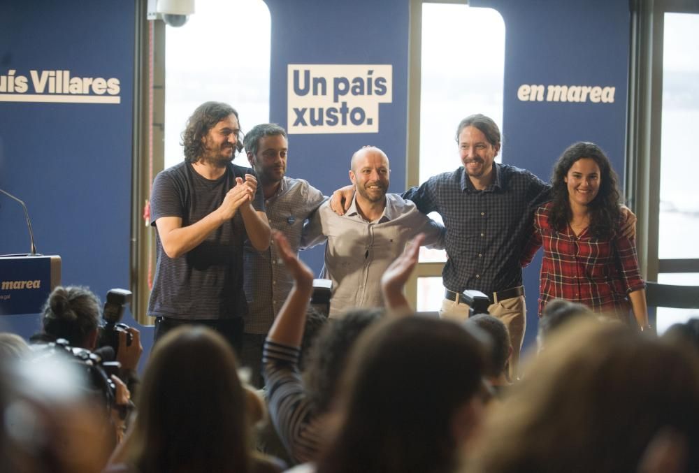 "Aquí empieza el cambio para toda Europa", ha subrayado Villares ante medio millar de personas en el paraninfo de la Universidad de A Coruña.