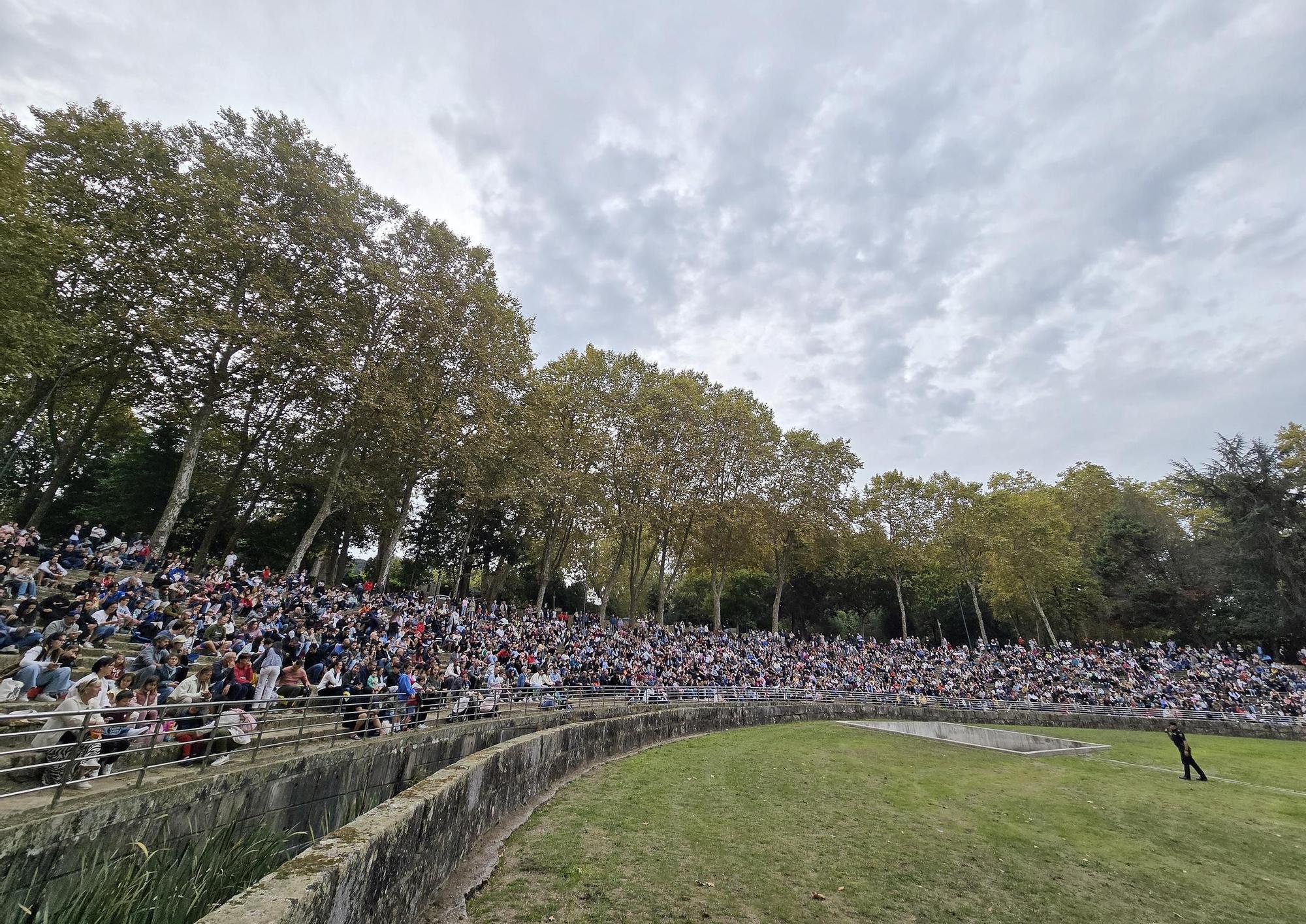 Exhibición de la Policía Nacional en el auditorio de Castrelos en Vigo