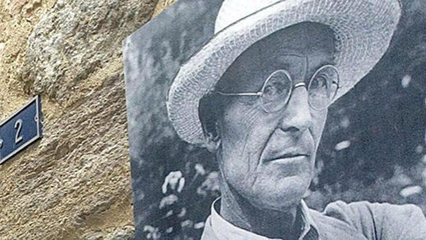 Imagen de Hermann Hesse en Montagnola (Suiza).