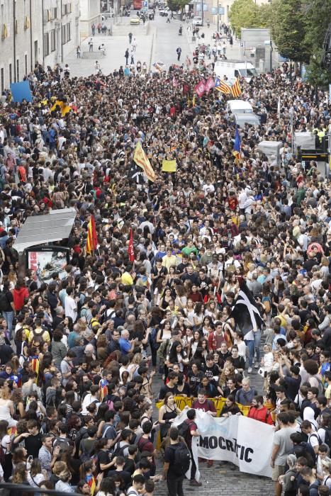 Concentracions a Girona en protesta per la sentència del procés