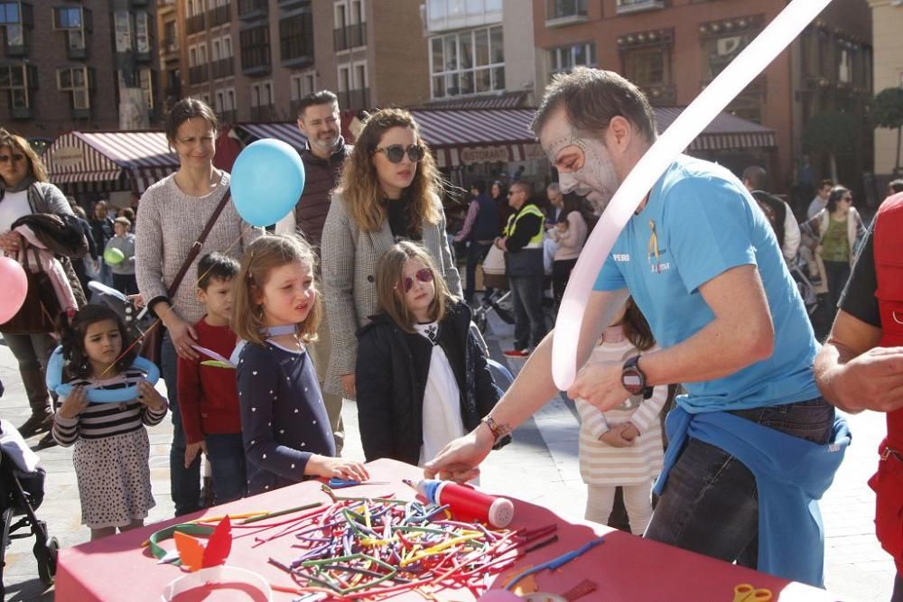 Fiesta infantil que la Asociación de Familiares de Niños con Cáncer (Afacmur)