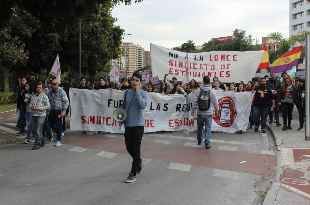 Nueva huelga de estudiantes en Málaga contra las reválidas