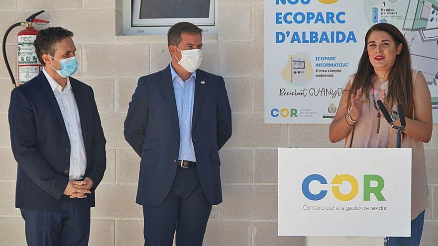 La consellera inaugura el ecoparque de Albaida que ha costado 824.000 euros