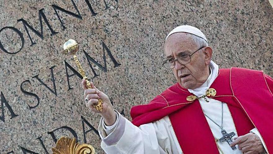 El papa Francisco, ayer, en el Vaticano.