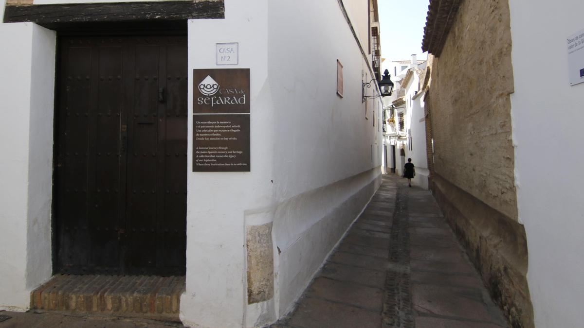 casa de Sefarad en la calle Judíos, en el barrio de la Judería de Córdoba.