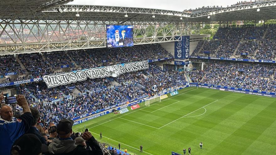 El Carlos Tartiere nunca deja de creer: así fue el espectacular ambiente del municipal azul