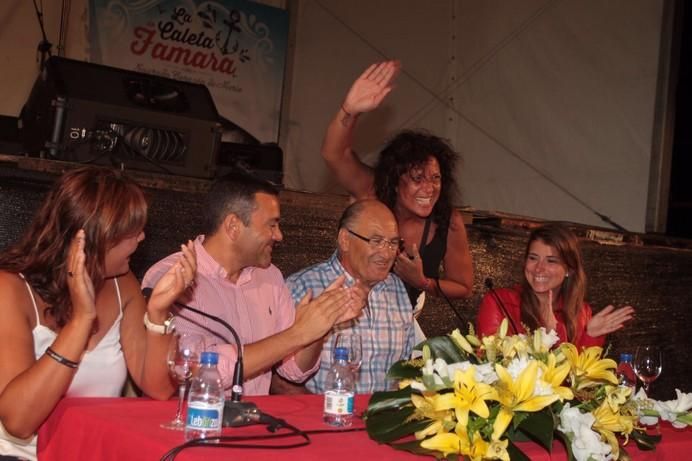 Rosana, en el pregón de las fiestas de La Caleta de Famara