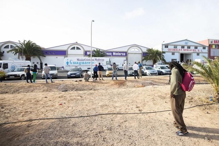 Visita de Estado a los centros de inmigrantes de Fuerteventura