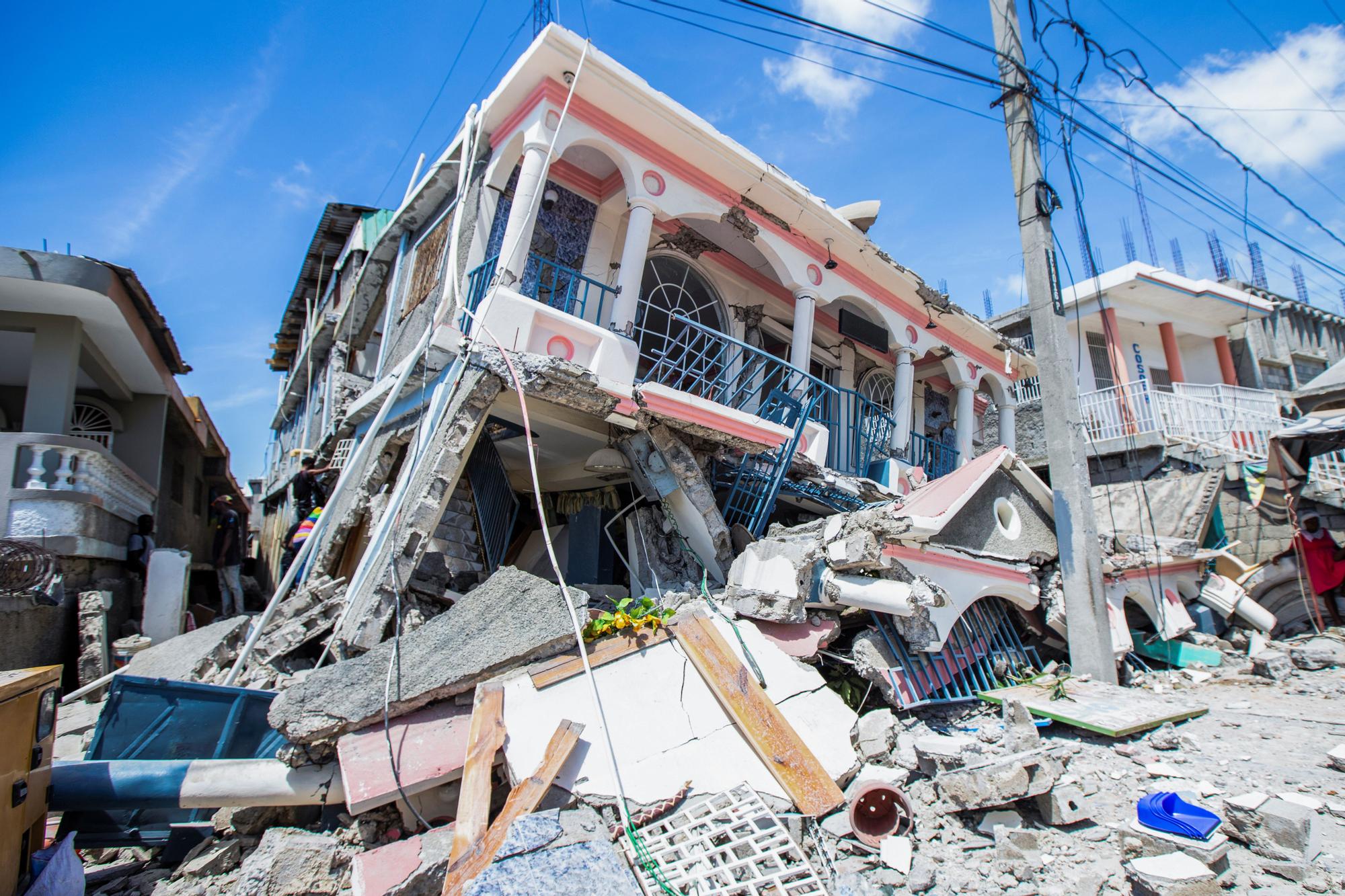 El día después del terremoto en Haití